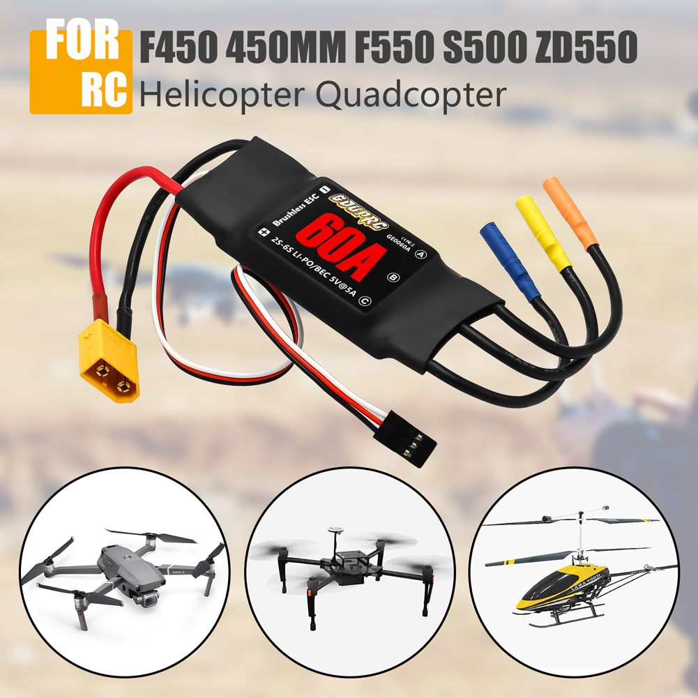 60A Brushless ESC 2-6S Electri - Rc Helicopter Electric incelemesi ve fiyatı