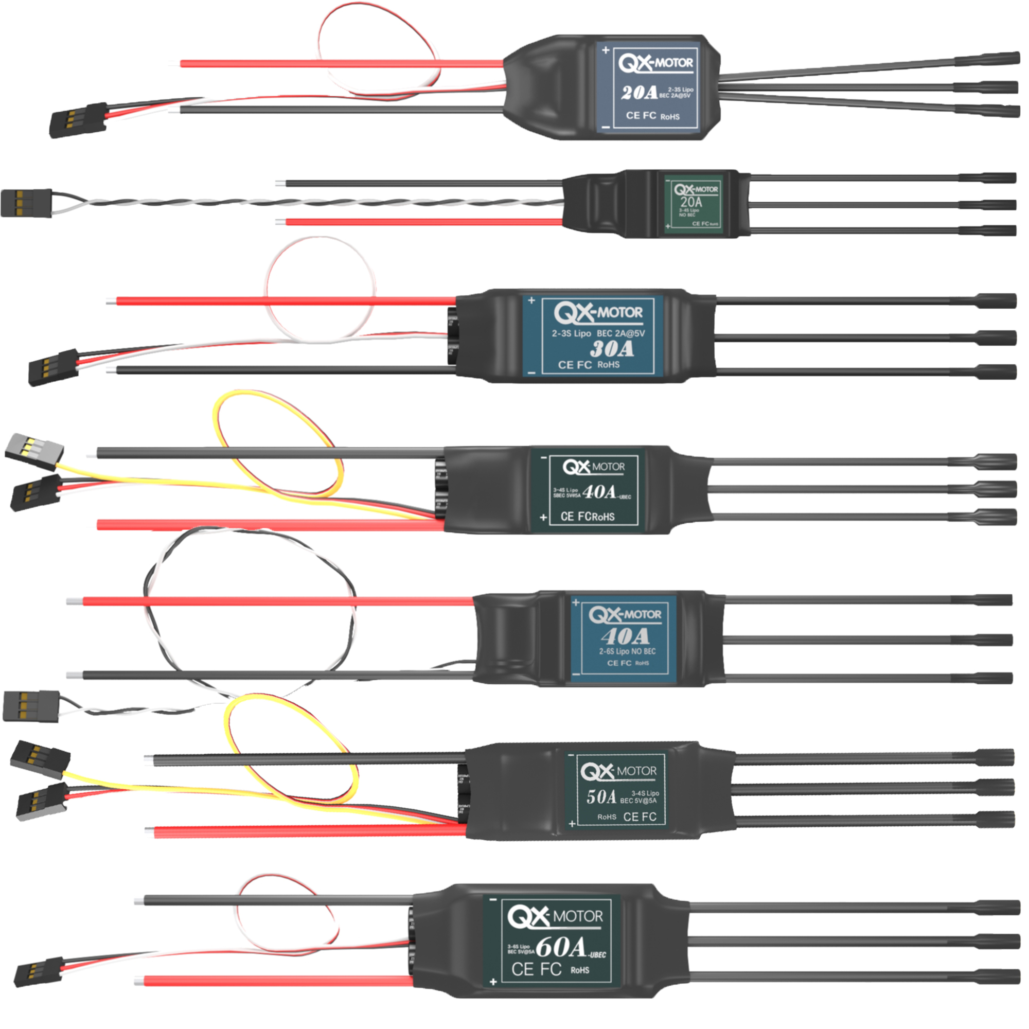 QX-MOTOR Brushless ESC series  - Rc Helicopter Battery incelemesi ve fiyatı