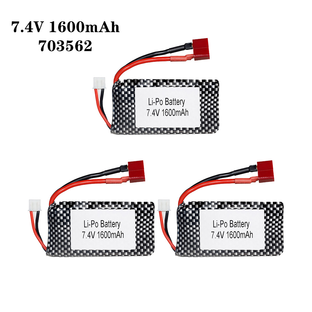 1/2/3pcs/Lot 7.4v 1600mah 7035 - Rc Helicopter Parts incelemesi ve fiyatı